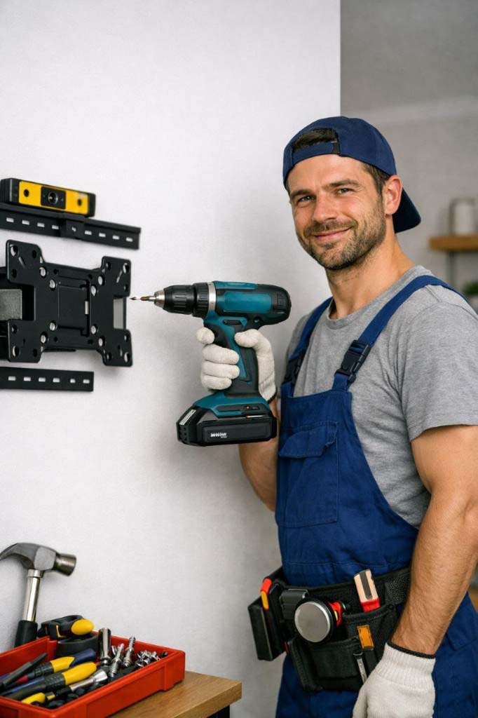 Установка кронштейна для ТВ